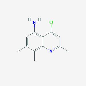molecular formula C12H13ClN2 B5299206 4-chloro-2,7,8-trimethylquinolin-5-amine 