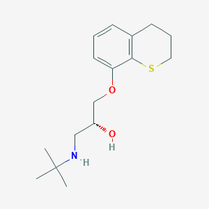 molecular formula C16H25NO2S B052994 (-)-Tertatolol 