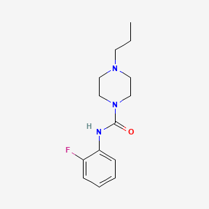 molecular formula C14H20FN3O B5299705 N-(2-fluorophenyl)-4-propylpiperazine-1-carboxamide 