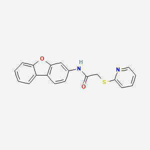 molecular formula C19H14N2O2S B5299895 N~1~-DIBENZO[B,D]FURAN-3-YL-2-(2-PYRIDYLSULFANYL)ACETAMIDE 