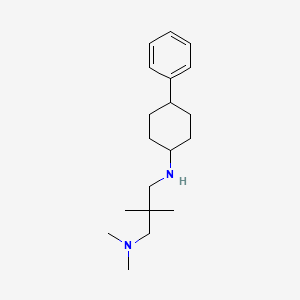 molecular formula C19H32N2 B5300416 N,N,2,2-tetramethyl-N'-(4-phenylcyclohexyl)propane-1,3-diamine CAS No. 415968-94-4