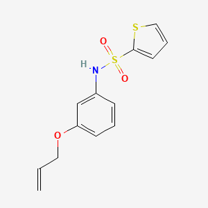 molecular formula C13H13NO3S2 B5300496 N-[3-(prop-2-en-1-yloxy)phenyl]thiophene-2-sulfonamide 
