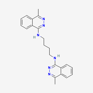molecular formula C22H24N6 B5300731 N,N'-bis(4-methylphthalazin-1-yl)butane-1,4-diamine 