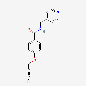 molecular formula C16H14N2O2 B5300864 4-prop-2-ynoxy-N-(pyridin-4-ylmethyl)benzamide 