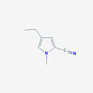 B053011 4-Ethyl-1-methyl-1H-pyrrole-2-carbonitrile CAS No. 123476-65-3