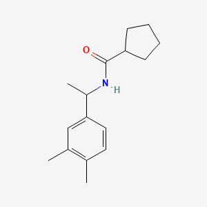 molecular formula C16H23NO B5302147 N-[1-(3,4-dimethylphenyl)ethyl]cyclopentanecarboxamide 