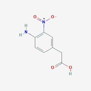 molecular formula C8H8N2O4 B053026 2-(4-Amino-3-nitrophenyl)acetic acid CAS No. 116435-82-6