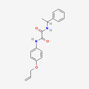 molecular formula C19H20N2O3 B5302625 N-(1-phenylethyl)-N'-[4-(prop-2-en-1-yloxy)phenyl]ethanediamide 