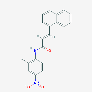 molecular formula C20H16N2O3 B5302714 N-(2-methyl-4-nitrophenyl)-3-(1-naphthyl)acrylamide 