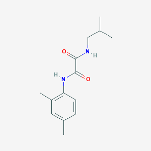 molecular formula C14H20N2O2 B5302877 N'-(2,4-DIMETHYLPHENYL)-N-(2-METHYLPROPYL)ETHANEDIAMIDE 