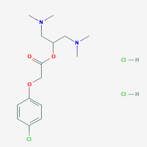 1,3-Bis(dimethylamino)propan-2-yl 2-(4-chlorophenoxy)acetate;dihydrochloride