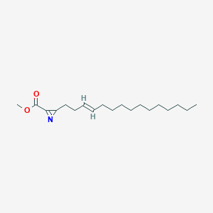 molecular formula C19H33NO2 B053036 methyl 2-[(E)-pentadec-3-enyl]-2H-azirine-3-carboxylate CAS No. 113507-74-7