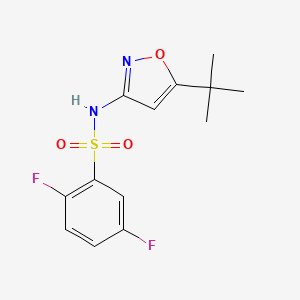 molecular formula C13H14F2N2O3S B5303763 N-(5-tert-butyl-1,2-oxazol-3-yl)-2,5-difluorobenzenesulfonamide 