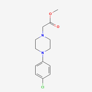 molecular formula C13H17ClN2O2 B5303805 METHYL 2-[4-(4-CHLOROPHENYL)PIPERAZINO]ACETATE 