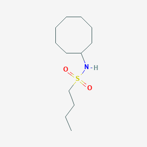 molecular formula C12H25NO2S B5304027 N-cyclooctylbutane-1-sulfonamide 