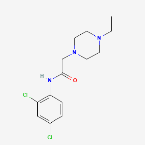 molecular formula C14H19Cl2N3O B5304206 N-(2,4-dichlorophenyl)-2-(4-ethylpiperazin-1-yl)acetamide 