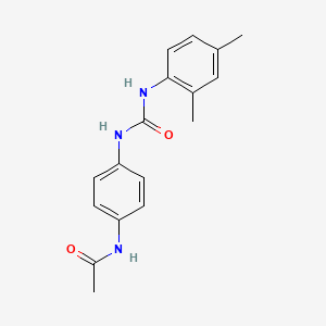molecular formula C17H19N3O2 B5304254 N-(4-{[(2,4-dimethylphenyl)carbamoyl]amino}phenyl)acetamide 