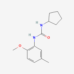 molecular formula C14H20N2O2 B5304459 1-Cyclopentyl-3-(2-methoxy-5-methylphenyl)urea 