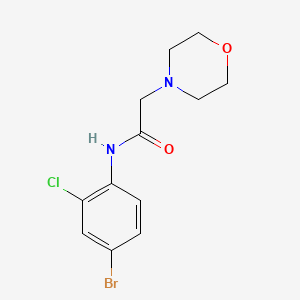 molecular formula C12H14BrClN2O2 B5304609 N-(4-bromo-2-chlorophenyl)-2-(morpholin-4-yl)acetamide 