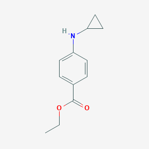 molecular formula C12H15NO2 B053049 Ethyl 4-(cyclopropylamino)benzoate CAS No. 112033-48-4