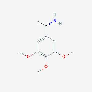 molecular formula C11H17NO3 B053050 (1S)-1-(3,4,5-trimethoxyphenyl)ethanamine CAS No. 122078-08-4