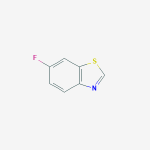 molecular formula C7H4FNS B053051 6-Fluorobenzo[D]thiazole CAS No. 118220-71-6