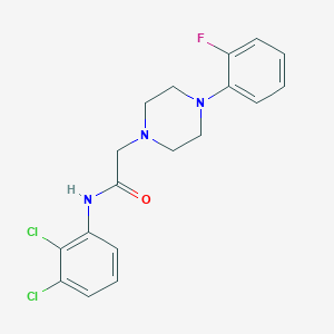 molecular formula C18H18Cl2FN3O B5305104 N-(2,3-dichlorophenyl)-2-[4-(2-fluorophenyl)piperazin-1-yl]acetamide 