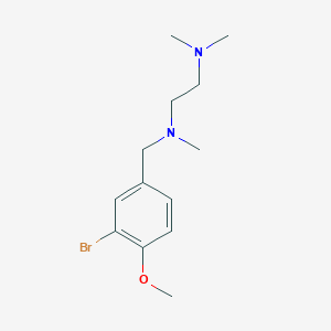 molecular formula C13H21BrN2O B5305441 N'-[(3-bromo-4-methoxyphenyl)methyl]-N,N,N'-trimethylethane-1,2-diamine 