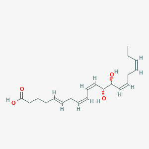 molecular formula C20H30O4 B053055 12,13-Dihydroxyeicosa-5,8,10,14,17-pentaenoic acid CAS No. 121979-38-2