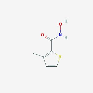 molecular formula C6H7NO2S B053056 N-hydroxy-3-methylthiophene-2-carboxamide CAS No. 125309-43-5