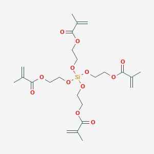 molecular formula C24H36O12Si B053058 Tetrakis(2-methacryloxyethoxy)silane CAS No. 116491-91-9
