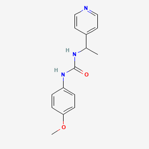 molecular formula C15H17N3O2 B5305955 N-(4-METHOXYPHENYL)-N'-[1-(4-PYRIDYL)ETHYL]UREA 