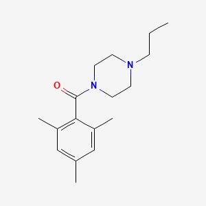 molecular formula C17H26N2O B5306001 MESITYL(4-PROPYLPIPERAZINO)METHANONE 