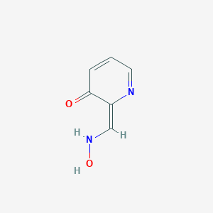 molecular formula C6H6N2O2 B053063 (2E)-2-[(hydroxyamino)methylidene]pyridin-3-one CAS No. 114658-07-0
