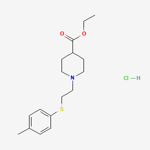 molecular formula C17H26ClNO2S B5306555 Ethyl 1-[2-(4-methylphenyl)sulfanylethyl]piperidine-4-carboxylate;hydrochloride 