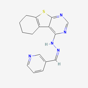 molecular formula C16H15N5S B5306854 N-[(Z)-pyridin-3-ylmethylideneamino]-5,6,7,8-tetrahydro-[1]benzothiolo[2,3-d]pyrimidin-4-amine 