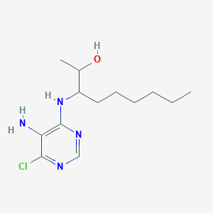 molecular formula C13H23ClN4O B053069 rac erythro-3-(5-Amino-6-chloropyrimidin-4-ylamino)-nonan-2-ol CAS No. 59262-85-0