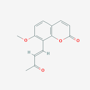 molecular formula C14H12O4 B053075 Osthenone CAS No. 112789-90-9
