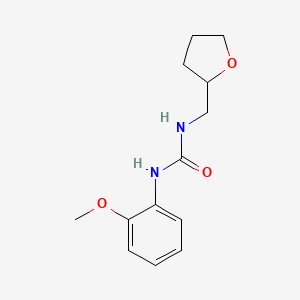 molecular formula C13H18N2O3 B5307948 N-(2-METHOXYPHENYL)-N'-TETRAHYDRO-2-FURANYLMETHYLUREA 