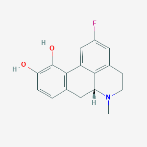 molecular formula C17H16FNO2 B053080 2-Fluoroapomorphine CAS No. 119771-41-4