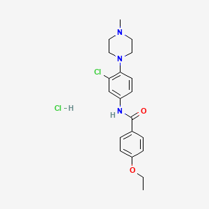 molecular formula C20H25Cl2N3O2 B5308271 N-[3-chloro-4-(4-methylpiperazin-1-yl)phenyl]-4-ethoxybenzamide;hydrochloride 