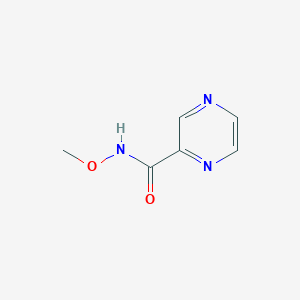 molecular formula C6H7N3O2 B053083 N-Methoxypyrazine-2-carboxamide CAS No. 115110-16-2