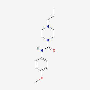 molecular formula C15H23N3O2 B5308310 N-(4-methoxyphenyl)-4-propylpiperazine-1-carboxamide 