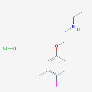 molecular formula C11H17ClINO B5308446 N-ethyl-2-(4-iodo-3-methylphenoxy)ethanamine;hydrochloride 