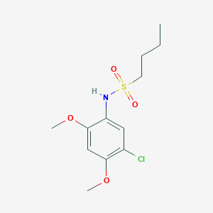 molecular formula C12H18ClNO4S B5308931 N-(5-chloro-2,4-dimethoxyphenyl)butane-1-sulfonamide 