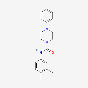 molecular formula C19H23N3O B5309092 N-(3,4-dimethylphenyl)-4-phenylpiperazine-1-carboxamide 