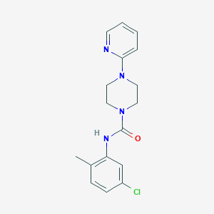 molecular formula C17H19ClN4O B5309230 N-(5-chloro-2-methylphenyl)-4-(pyridin-2-yl)piperazine-1-carboxamide 