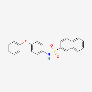 molecular formula C22H17NO3S B5309596 N-(4-phenoxyphenyl)naphthalene-2-sulfonamide 