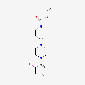 molecular formula C18H26FN3O2 B5309852 Ethyl 4-[4-(2-fluorophenyl)piperazin-1-yl]piperidine-1-carboxylate 