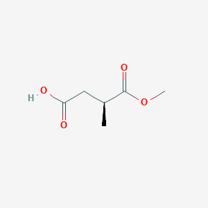 molecular formula C6H10O4 B053099 (S)-4-methoxy-3-methyl-4-oxobutanoic acid CAS No. 111266-16-1